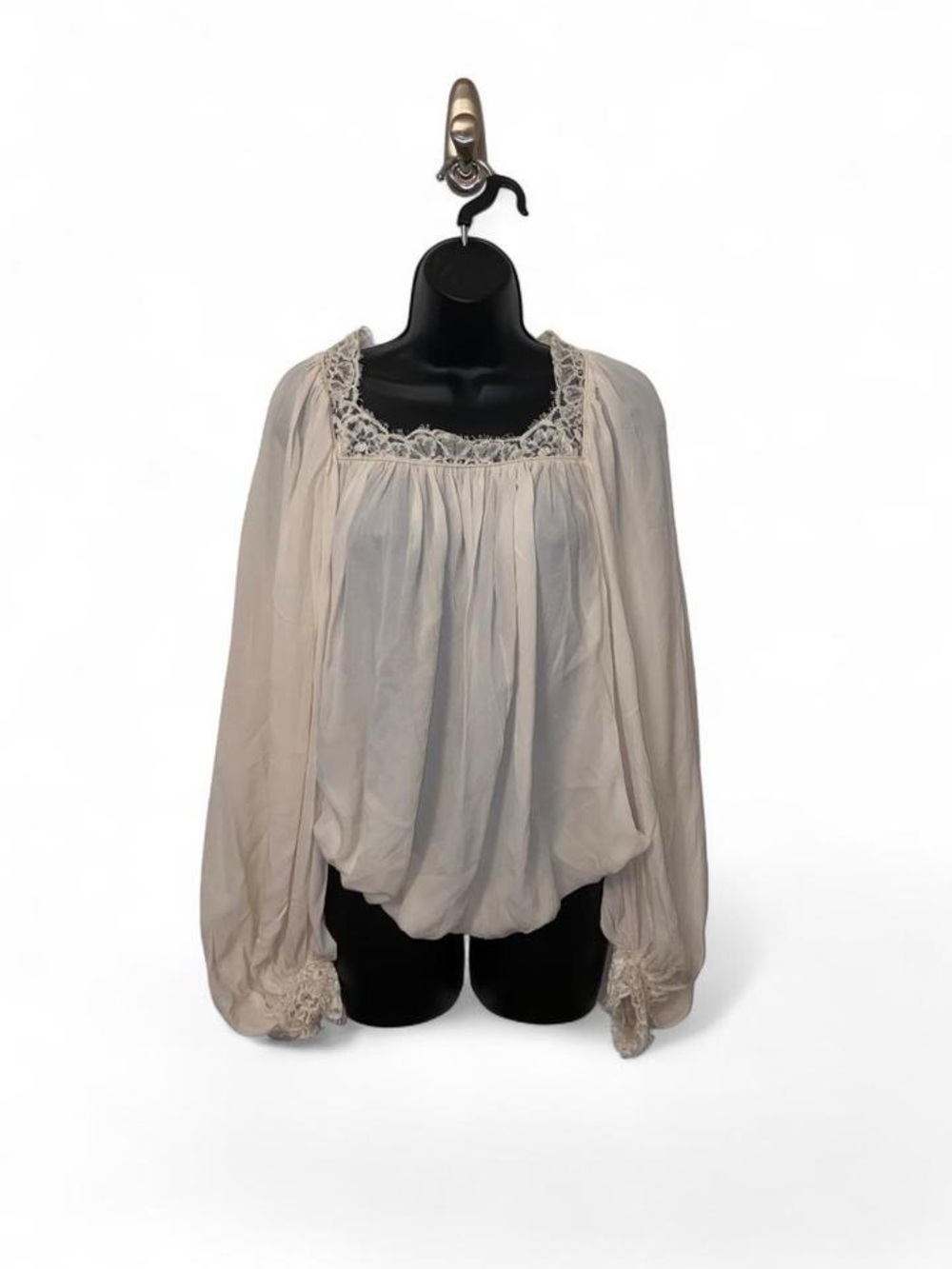 Alexander McQueen Vintage Ivory Silk Blouse